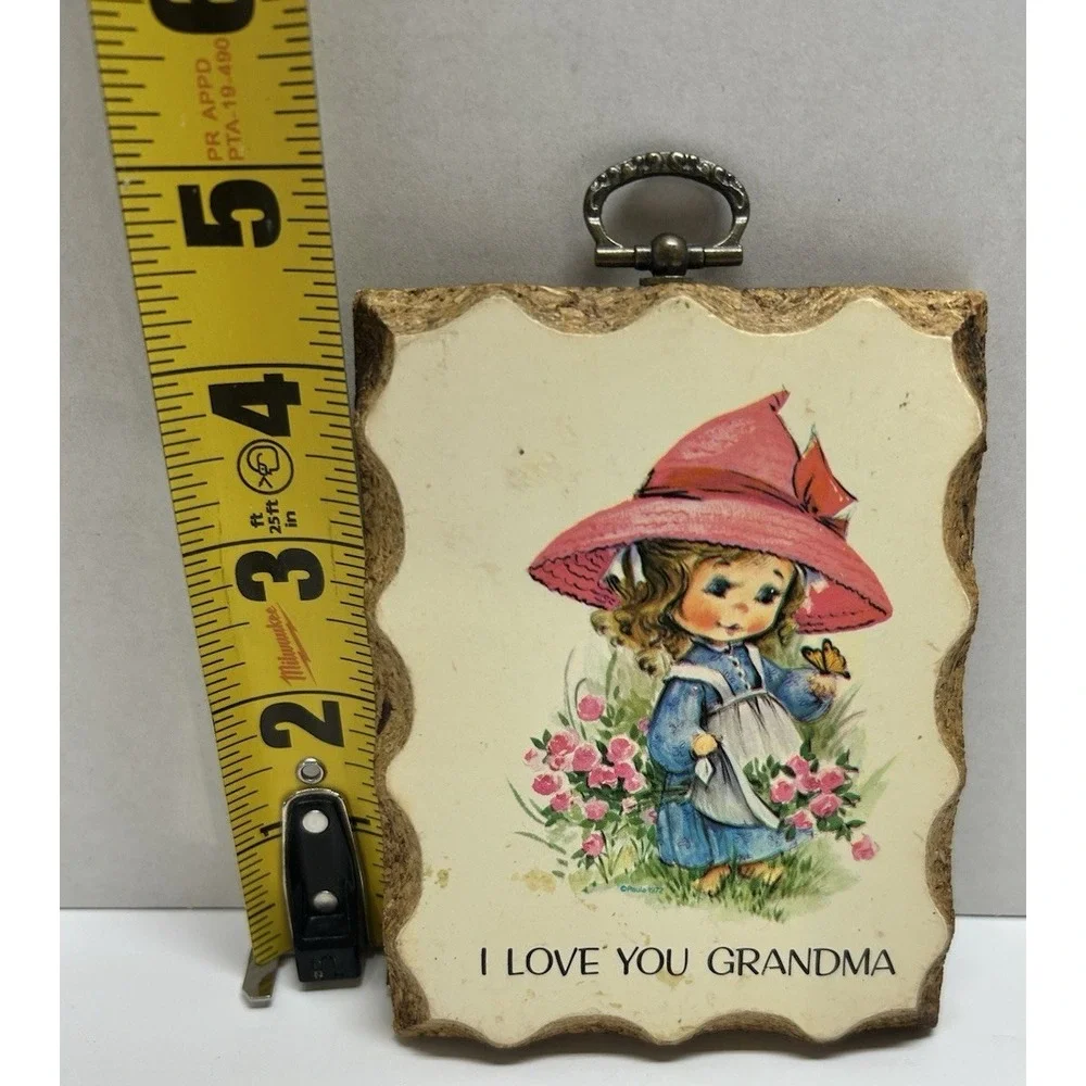 Vtg Wall Decor Hanging Plaque